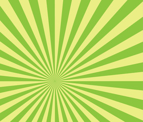 background of green  and yellow rays