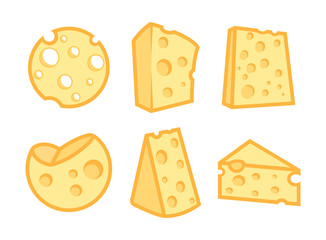 Set of Cheese Icons