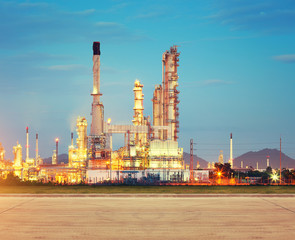 Oil gas refinery plant. May called petroleum, production or petrochemical plant. Industrial factory construction from engineering technology with steel pipe, pipeline, tank. Business for power energy.