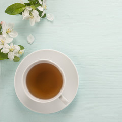  Flowers and cup of tea 