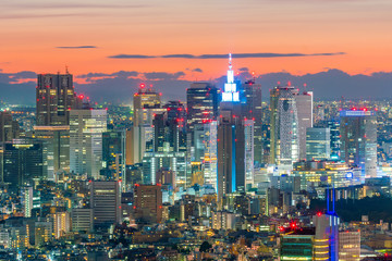 Obraz premium Tokio skyline w Japonii