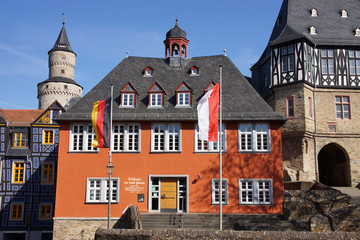Historische Gebäude am König-Adolf-Platz in Idstein, Hessen