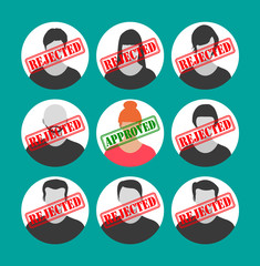 Obraz premium Human resources management concept