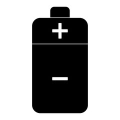 Obraz premium Battery the black color icon .