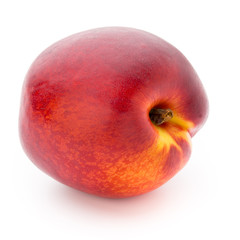 Peach. Fruit with isolated on white background.