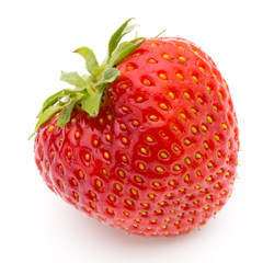 Strawberry isolated on white background. Fresh berry.