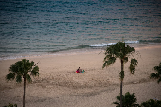 einsam am Strand