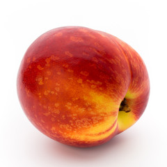 Peach. Fruit with isolated on white background.