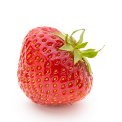 Strawberry isolated on white background. Fresh berry.