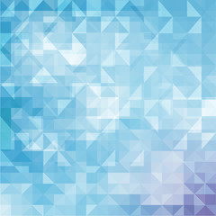 Blue White Mosaic Background, Vector illustration
