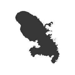 Martinique map outline
