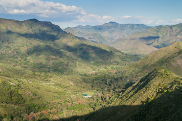 Fototapeta premium Tierradentro valley in Cauca region of Colombia
