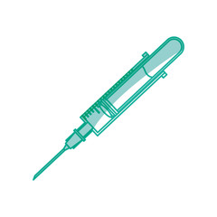 Fototapeta premium isolated medicine syringe