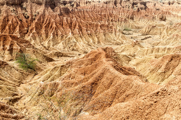 Rock formations of Tatacoa desert, Colombia