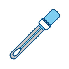 isolated laboratory test bottle