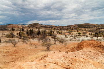 Landscape of Tatacoa desert, Colombia