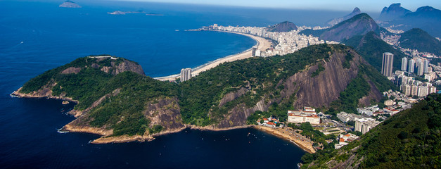 Obraz premium View of copacabana beach from SugarLoaf