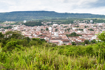 Fototapeta na wymiar Aerial view of San Gil town, Colombia