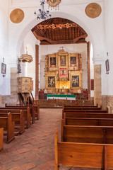 Fototapeta na wymiar VILLA DE LEYVA, COLOMBIA - SEPTEMBER 22, 2015: Chapel of a convent Santo Ecce Homo near Villa de Leyva, Colombia