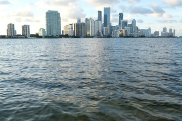 Obraz premium Downtown Miami Skyline w lecie