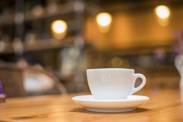 Obraz premium coffee cup in coffee shop