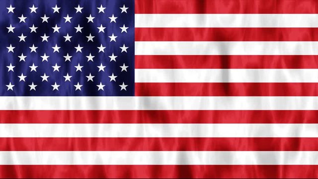 Waving USA flag animation background. UHD 4k 3840x2160
