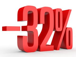 Minus thirty two percent. Discount 32 %.