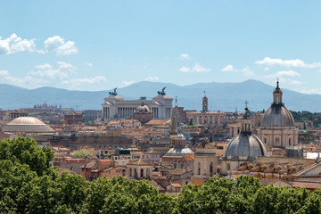 Fototapeta na wymiar Sweeping view of Roman vistas