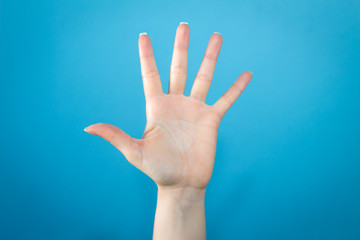 woman hand palm