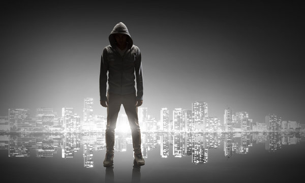 Man in the hoody sale