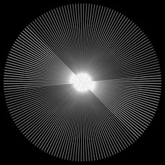 Element linii promieniowych. Abstrakcjonistyczna geometryczna ilustracja. Promieniujący, pękający wzór kołowy - 162150360