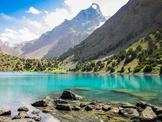 Beautiful landscape of the Fann Mountains, Tajikistan