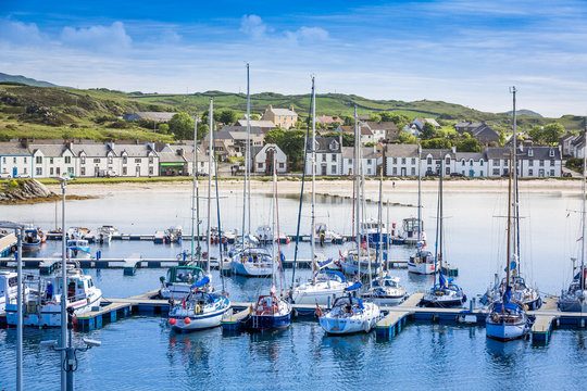 Fototapeta Marina of Port Ellen, Isle of Islay, Scotland