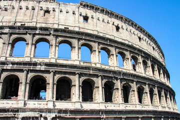 The Colosseum in Rome, Italy