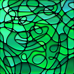 Naklejka premium abstract vector stained-glass mosaic background