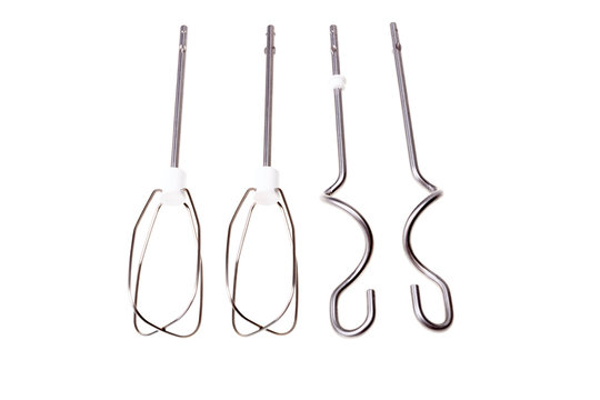 Hooks and beaters for hand mixer