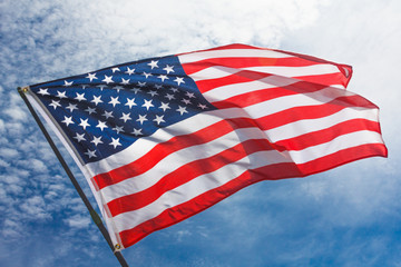 Fototapeta premium USA flag background, Independence Day, July Fourth symbol