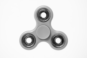 Gray fidget Spinner isolated on white background