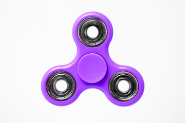 Dark purple fidget Spinner isolated on white background