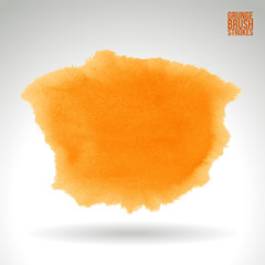 Brush stroke and texture. Grunge vector abstract hand - painted element. Underline and border design.