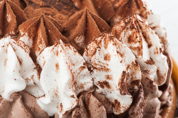 Background texture of swirling ice cream