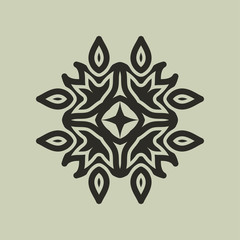Vintage abstract ornamental logo. Element for design