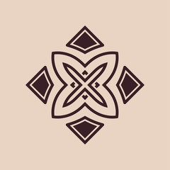 Vintage abstract ornamental logo. Element for design