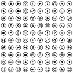 Set of icons for use in Internet