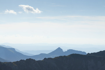 Obraz premium Poland, Tatra Mountains,Giewont Peak seen from South-East