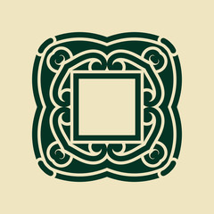 Vintage abstract ornamental logo. Element for design