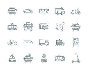 Transport vector icons