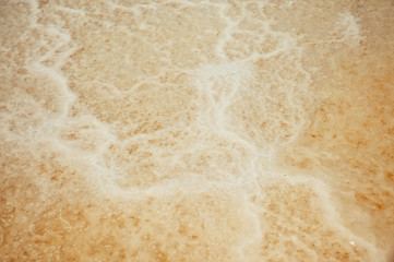 Close up of soapy water red