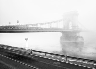 Foggy Chain Bridge