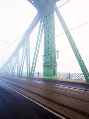 Fototapeta premium Foggy Liberty Bridge